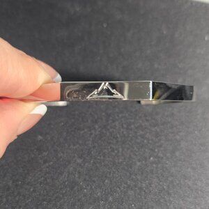 Pinnacle Crest Bracelet | Stainless Steel Cuff | Adjustable